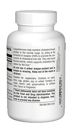 Source Naturals Guggulsterones 37.5 mg – 120 Tablets | Heart & Artery Support