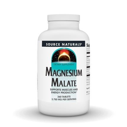 Source Naturals Magnesium Malate 3750 mg per Serving - for Energy Production* - 360 Tablets