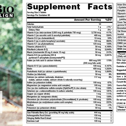 Source Naturals Men's Life Force Multivitamin & Immune Health Supplement - 180 Tablets