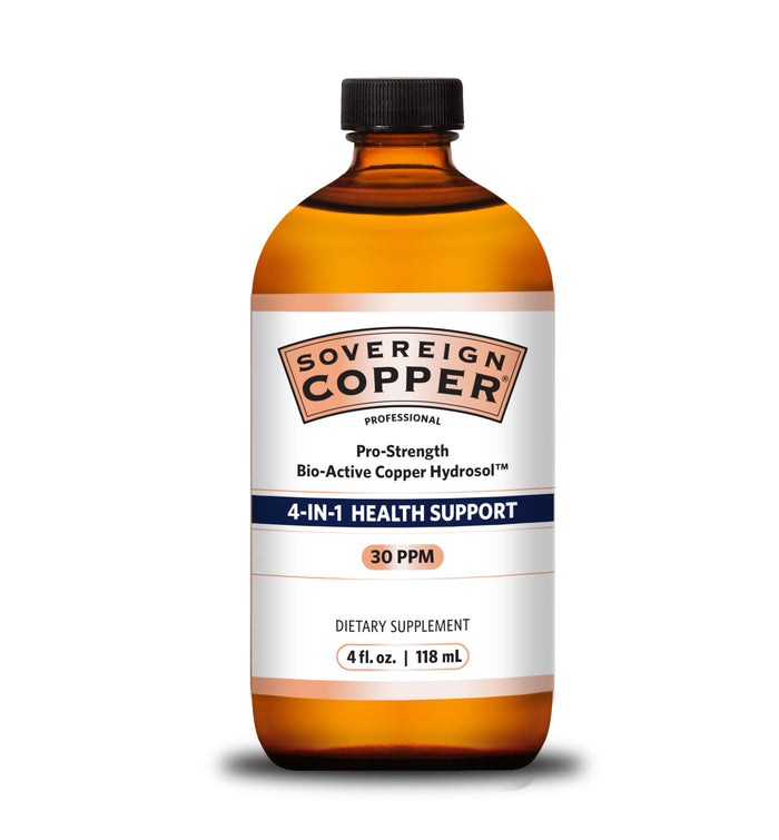 Sovereign Pro-Strength Copper Hydrosol with Silver Hydrosol – 30ppm, 4 oz