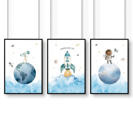 Spacecraft Art | Set of 3 wall art prints