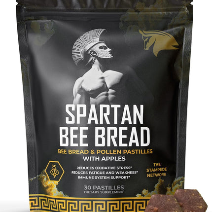Spartan Bee Bread Chewables by The Stampede Network | Raw Organic Bee Bread Multivitamin