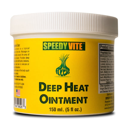 SpeedyVite Deep Heat Ointment 5oz Organic – Cayenne Arnica Menthol Ginger & St. John's Wort