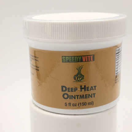 SpeedyVite Deep Heat Ointment 5oz Organic – Cayenne Arnica Menthol Ginger & St. John's Wort