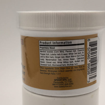 SpeedyVite Deep Heat Ointment 5oz Organic – Cayenne Arnica Menthol Ginger & St. John's Wort