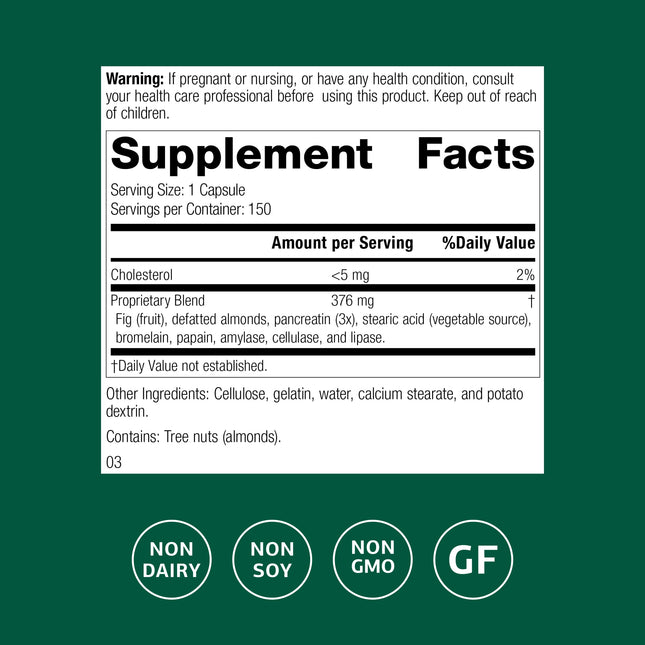 Standard Process Multizyme - Whole Food Pancreas Support & Digestive Enzymes (90 Capsules)
