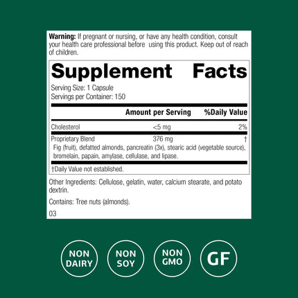 Standard Process Multizyme - Whole Food Pancreas Support & Digestive Enzymes (90 Capsules)