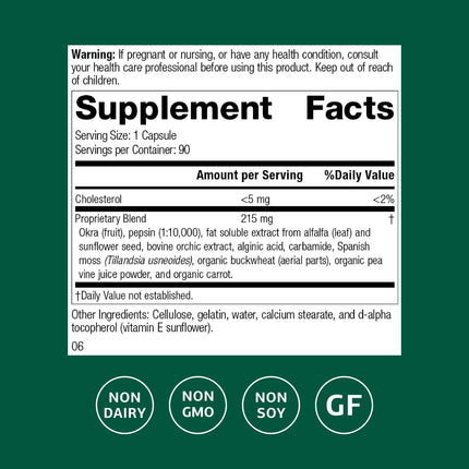 Standard Process Okra Pepsin E3 - Digestive Support for Protein Digestion, 90 Capsules