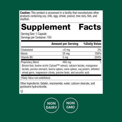 Standard Process Orchex - 150 Capsules | Calming Support & Focus