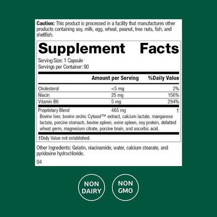 Standard Process Orchex - Whole-Food Nervous System Support, Mental Clarity & Stress Adaptability | 90 Capsules