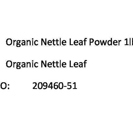 Starwest Bottanicals Organic Nettle Leaf Powder 1lb Bag
