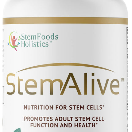 StemAlive - Promotes Stem Cell Nutrition, Function & Health, 90 Capsules, from 100% Natural Sources