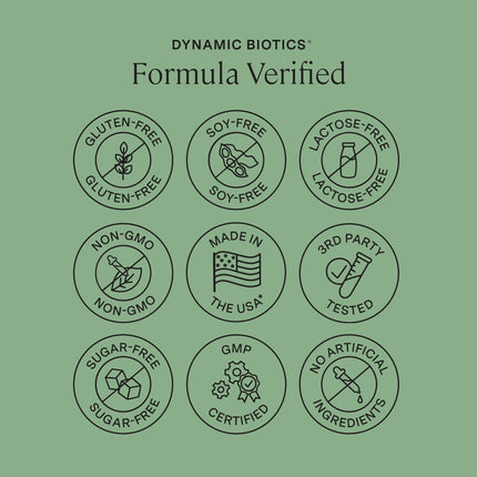 Stonehenge Health Dynamic Biotics Probiotics 55B CFU | 16 Strains, Prebiotic, Delayed-Release Veggie Capsules