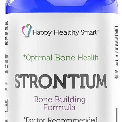 #1 Strontium Bone Health Supplement - Doctor Recommended Worldwide - 90 Veggie Caps Made in USA