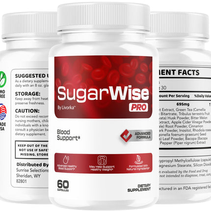 LIVORKA SugarWise Pro Capsules - 2 Pack | All-Natural Multivitamin Support