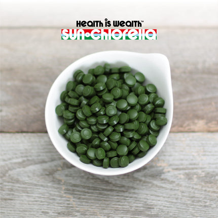 Sun Chlorella 200 mg Green Algae Superfood – Pulverized Cell Wall, CGF, B12, Iron | Non-GMO