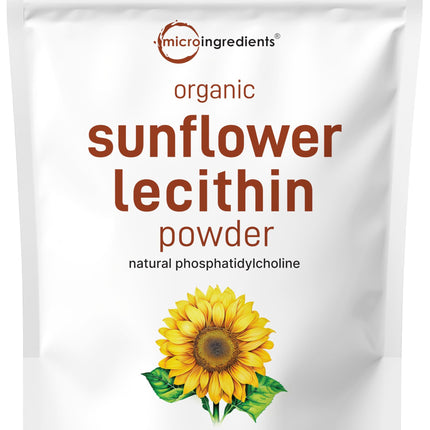Organic Sunflower Lecithin Powder – 1 lb, Cold Pressed & Non-GMO