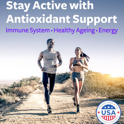Super Antioxidants Supplement for Women & Men – High Potency Vegan (120 Capsules)