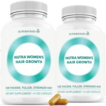 Superfood MD Women’s Balance Hair Growth – 2 Month Soy-Free Formula for 45+