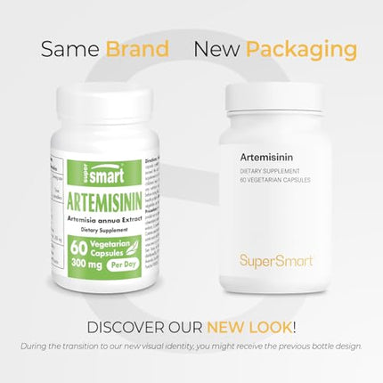 Supersmart Artemisinin 300mg (98%) – Non-GMO, Gluten Free | 60 Veg Capsules