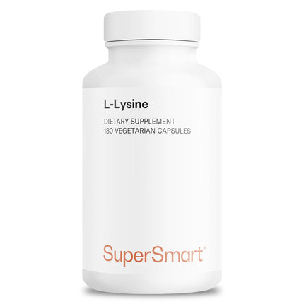 Supersmart L-Lysine 6000mg – High Strength Essential Amino Acid | Non-GMO, Gluten Free, 180 Vegetarian Capsules