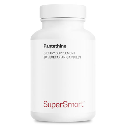 Supersmart Pantesin Pantethine 600 mg per Day - Pantothenic Acid (Vitamin B5) - Non-GMO & Gluten Free - 90 Vegetarian Capsules