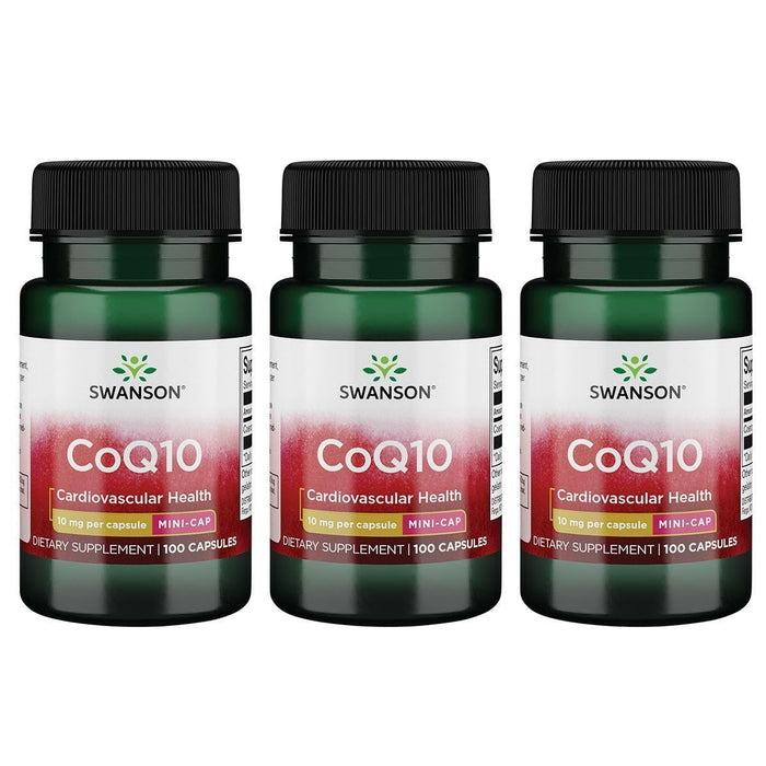 Swanson CoQ10 - Mini Cap 10 mg 100 Caps (3 Pack)