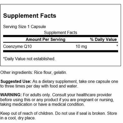Swanson CoQ10 - Mini Cap 10 mg 100 Caps (3 Pack)