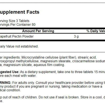 Swanson Diet Grapefruit Pectin 1000MG | 240 Tablets