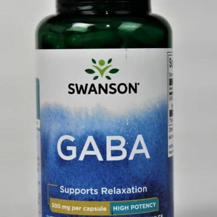 Swanson GABA - Calm & Restful Sleep Support (500mg, 100 caps) - 3 Pack