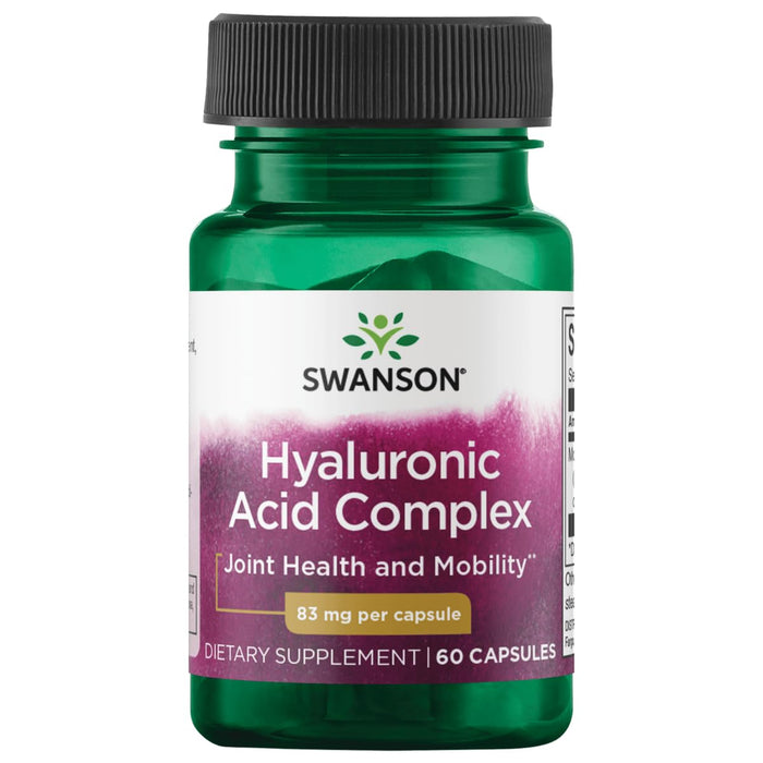 Swanson High Potency Hyal-Joint Hyaluronic Acid Complex 83 Milligrams 60 Capsules