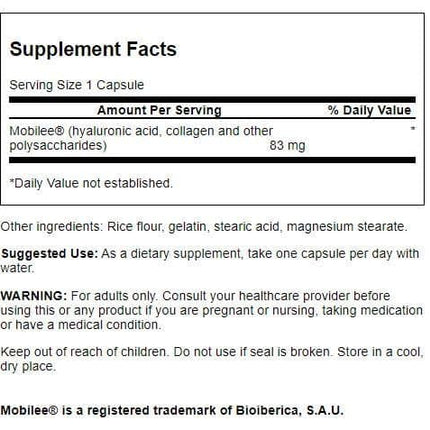 Swanson High Potency Hyal-Joint Hyaluronic Acid Complex 83 Milligrams 60 Capsules
