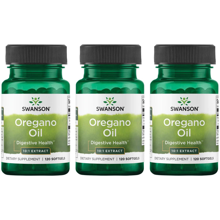 Swanson Oregano Oil 10:1 Extract – 120 Softgels (3 Pack)