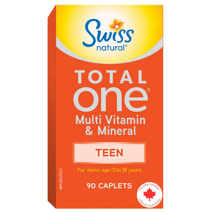 Swiss Natural Total One Teen Multi Vitamin Caplet | Energy & Growth
