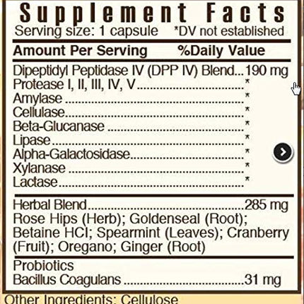 Systemic Formulas #697 ZGLUTn Gluten Control | Digestive Support