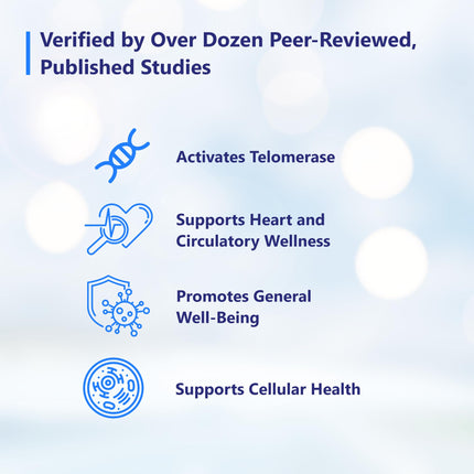 TA-65 Telomerase Activation Supplement – 100 Units, 30 Capsules | T.A. Sciences
