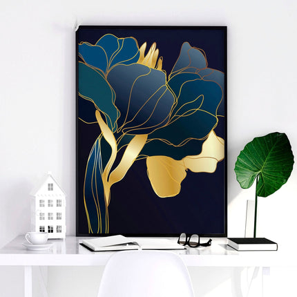 Living room artwork | set of 3 Teal wall art prints