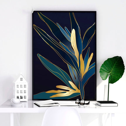 Living room artwork | set of 3 Teal wall art prints