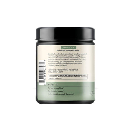 Terra Origin Healthy Gut Mint Flavor | 30-Servings with L-Glutamine, Zinc, Glucosamine & More