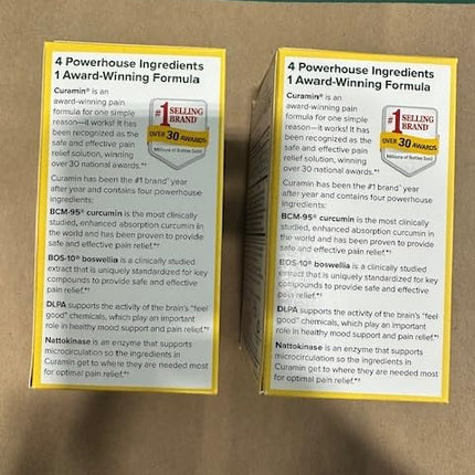 Terry Naturally Curamin – Curcumin for Circulation & Endorphin Support (60 Caps x 2)