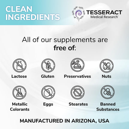 Tesseract SafeCell S-Acetyl Glutathione Supplement, 300mg, 60 Capsules – Bioavailability, Vegan, Hypoallergenic, Patented Delivery
