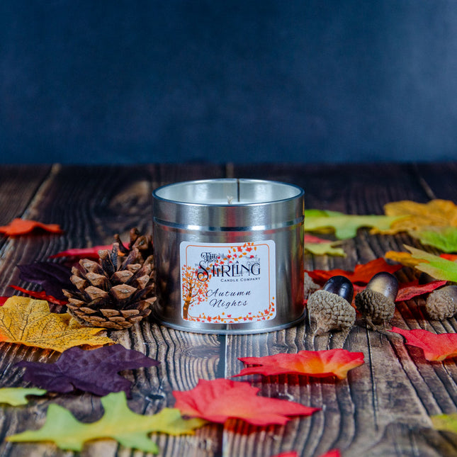 Autumn Nights - Travel Tin Candle - Cotton Wick