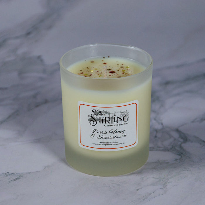 Dark Honey & Sandalwood - Medium Candle
