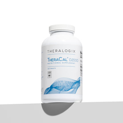 Theralogix TheraCal D2000 — Bone Health Supplement with Calcium, D3, K2 | 360 Tablets, 90-Day Supply, NSF Certified
