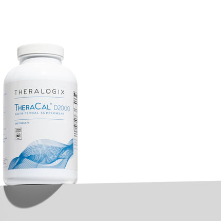 Theralogix TheraCal D2000 — Bone Health Supplement with Calcium, D3, K2 | 360 Tablets, 90-Day Supply, NSF Certified