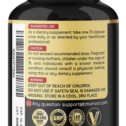 Berberine with Ceylon Cinnamon, Turmeric, Milk Thistle – 120 Capsules, 4 Months