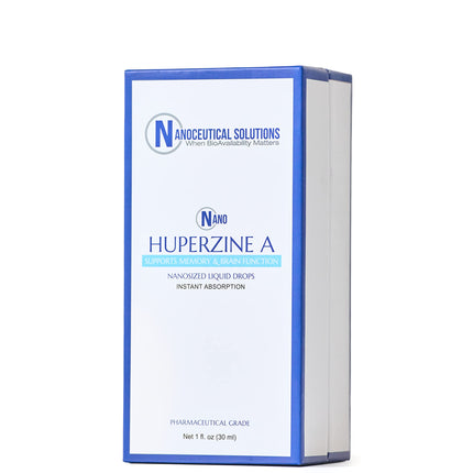 Nano HUPERZINE A – Nanosized Liquid, Instant Absorption, 6000 mcg per Bottle | 30 Servings | Non-GMO GMP Certified