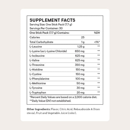 THORNE Amino Complex – Clinically Validated EAA & BCAA Powder for Pre/Post-Workout | NSF Certified for Sport | 30 Servings | Berry