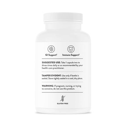 THORNE Berberine 200 mg (Formerly Berbercap) - 60 Capsules - Supports Heart, Immunity & Gut Health