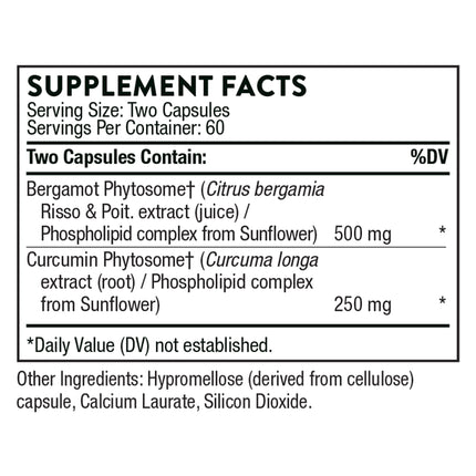 THORNE Metabolic Health – Gut Health & Weight Management with Bergamot & Turmeric (60 Servings)